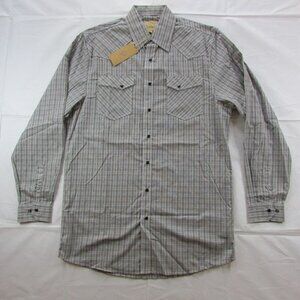 Gunnison Creek Men's XLT Long Sleeve Plaid Snap Western Shirt Tan/Black